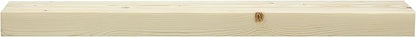Dogberry Collections Smooth Timber Floating Shelf – Versatile Wood Mantel & Wall Shelf (Unfinished, 48 in.)