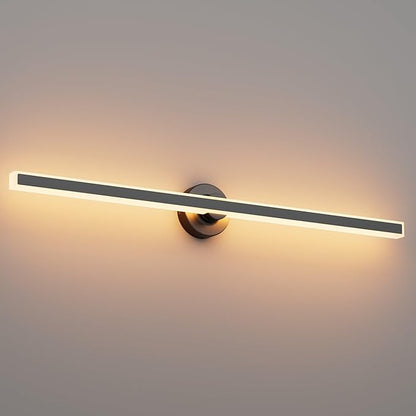 Modern Black Vanity Light, 39.37 inch 5 Colors Wall Sconce Dimmable, LED Bathroom Light Fixtures for Mirror