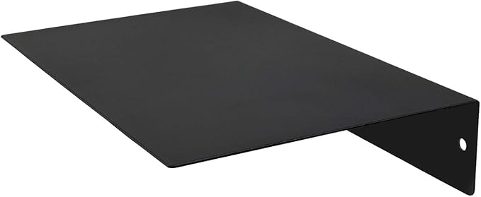 Mitus Floating Shelf Wall Mounted (8 inch x 12 inch) Heavy Duty Industrial Modern Steel, Black