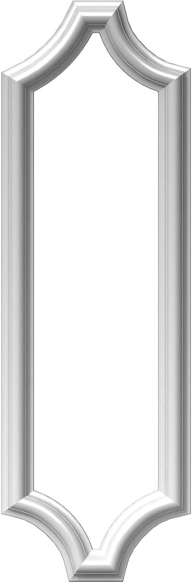Ekena Millwork PNL08X28AS-02 8"W x 28"H x 1/2"P Ashford Molded Scalloped Wainscot Wall Panel