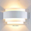 LightInTheBox Modern Wall Light, Black Indoor Wall Light Metal Wall Sconce for Home Theater, Staircase, Basement, Bedroom (1PCS)
