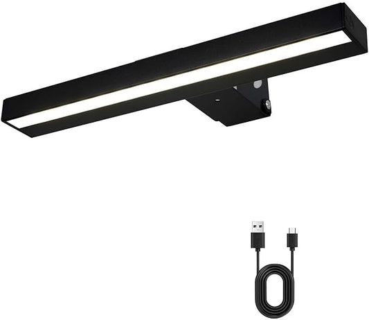 Picture Light, Rechargeable Picture Light for Paintings, Wireless Picture Frame Light, 3 Lighting, 12Inch Battery Operated Art Light for Display, Picture-Black