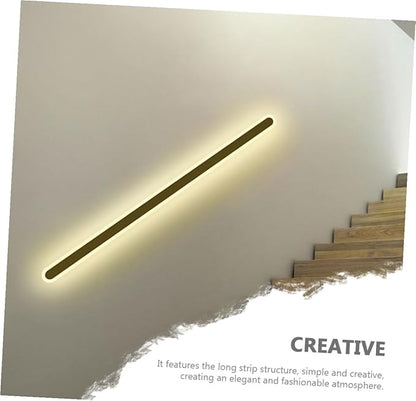 DOITOOL Minimalist LED Wall Light with Black Frame Warm Glow Corridor Pendant for Bedroom Bedside Living and Stairway Decoration Easy Installation Modern Wall Lamp