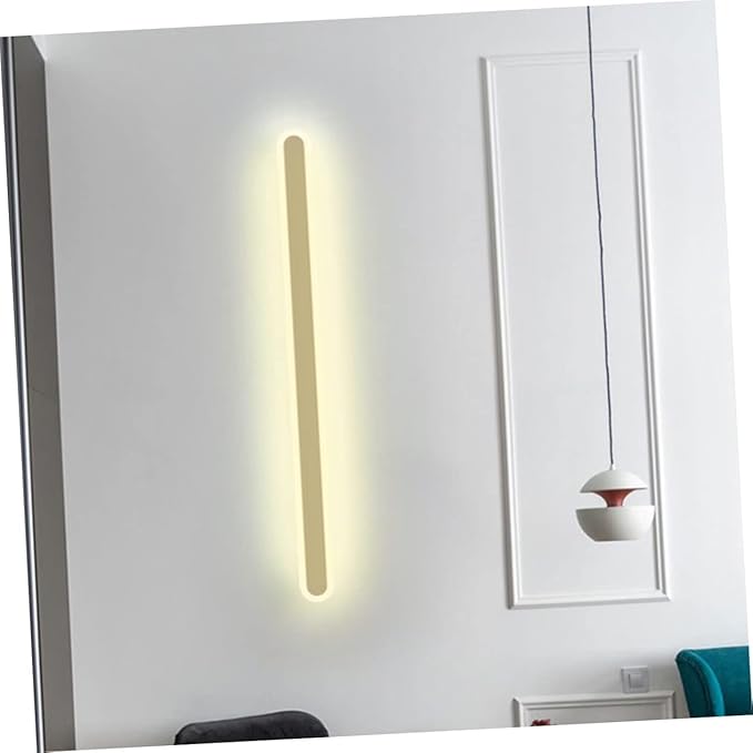 Uonlytech Chic Minimalist LED Wall Light White Frame Warm Glow Elegant Bedroom Night Lamp for Living Room Stairway Hallway Decoration Easy to Install Indoor Aisle Lighting Fixture