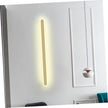 Uonlytech Chic Minimalist LED Wall Light White Frame Warm Glow Elegant Bedroom Night Lamp for Living Room Stairway Hallway Decoration Easy to Install Indoor Aisle Lighting Fixture