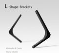 DINZI LVJ Long Wall Shelves, 39.4Inch Wall Mounted Shelves Set of 2, Extra Large Floating Storage Ledges with Sturdy Metal Brackets for Living Room, Bathroom, Bedroom, Kitchen, White