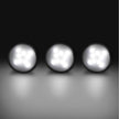 YGS-Tech LED Under Cabinet Lighting Kit, 1020 Lumens LED Puck Light, 5000K Daylight White, CRI90+, Touch Dimming, Black Trim All Accessories Included, for Kitchen, Closet Lights, Safe Light, 3-Pack