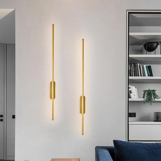 LED Hardwired Wall Sconce, Minimalist Linear Indoor Wall Light Fixture for Bedroom, Living Room, Hallway - 3000K, 60cm
