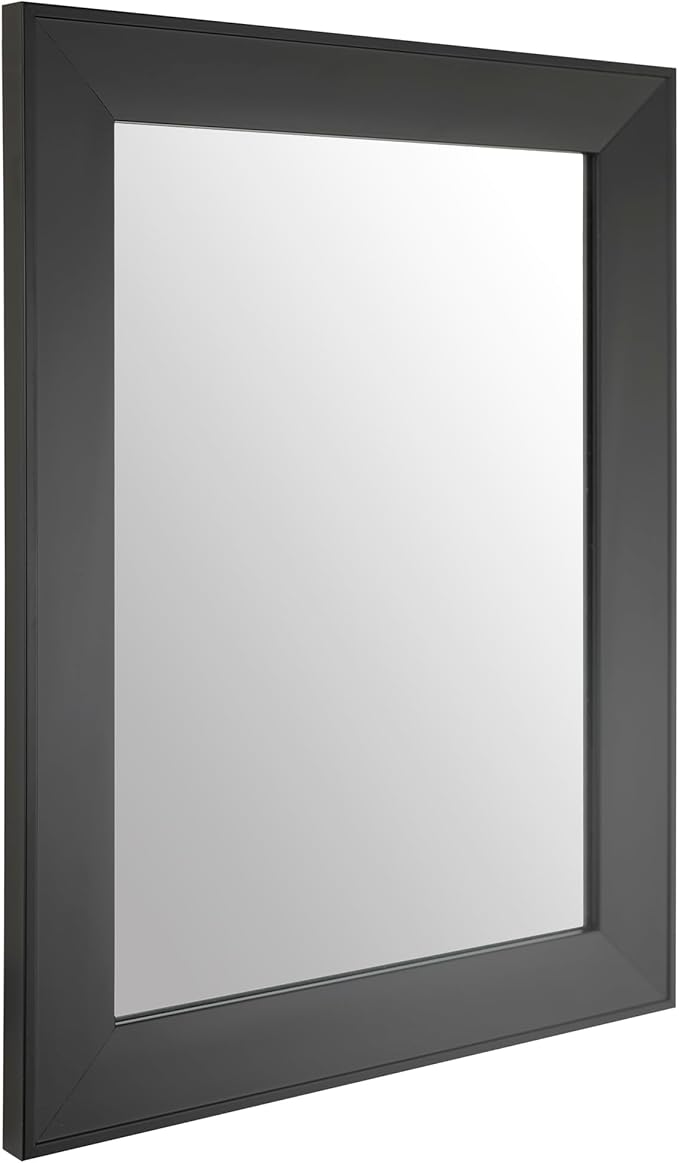 Ruomeng Rectangular Wall Mirror 12" x 16" Framed Mirror for Bathroom, Bedroom, Entryway, Living Room, Black