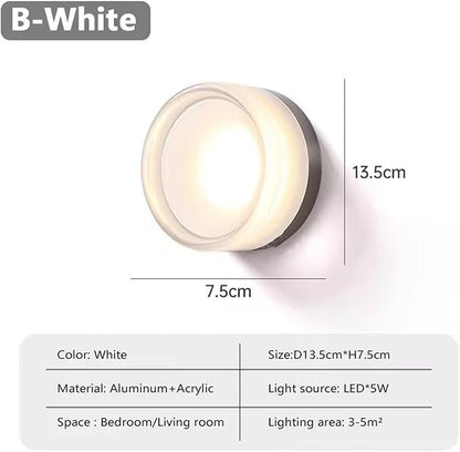 LED Wall Sconce Minimalist Light for Bedroom Bedside Hallway Staircase Living Room Sofa Background Wall Decor Lighting,Wall Lamp