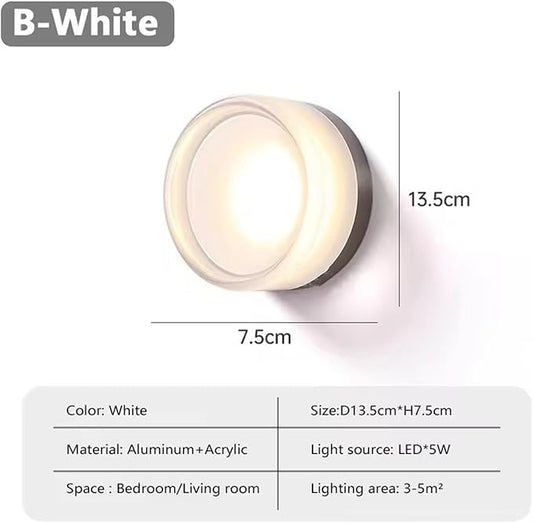 LED Wall Sconce Minimalist Light for Bedroom Bedside Hallway Staircase Living Room Sofa Background Wall Decor Lighting,Wall Lamp