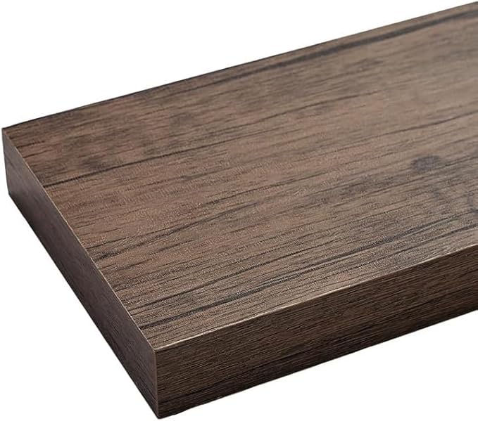 Floating Shelves for Wall, Bathroom Shelves Over Toilet, Wall Shelves & Book Shelf, Hanging Shelf, Modern Wooden Wall-Mounted Samll Floating Shelves, 12x7x1.5 in (Smoke-Gray, Set of 2)