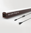 Under Cabinet Lighting Plug in, 16 Inch 1 Pc, Linkable AC120V 3CCT 3000K/4000K/5000K Ultra Slim, LED Under Cabinet Lights for Counter Light, Kitchen, Shelf, Sink, Workshop, Desk, Bronze