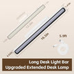 Magnetic Light Bar, 16.5in Rechargeable LED Desk Light Bar with Remote Control, 3000K, 4500K, 6000K Color Temperature Battery Powered Under Cabinet Lighting for Desk, Home Office, Under Shelf