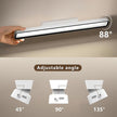 Magnetic Light Bar, 16.5in Rechargeable LED Desk Light Bar with Remote Control, 3000K, 4500K, 6000K Color Temperature Battery Powered Under Cabinet Lighting for Desk, Home Office, Under Shelf