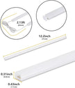Cefrank Cabinet Lighting 6-Pack 12 inch Seamlessly Linkable Strip Light Bars for Cabinet, Kitchen, Shelf, Workbench, Cupboard Lighting, 1200 Lumen Cold White 6000K
