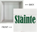 Simply Said, Slainte Wood Sign Plaque, Wooden Box Sign Desk Decor, White Wood Box Signs for Home Decor, Irish Decor, Farmhouse Decor for Shelf, Tabletop Decorations for St. Patrick's Day