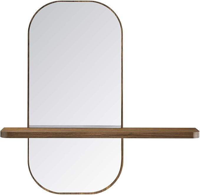 Modway EEI-6349-WAL Solstice Mirror, Walnut