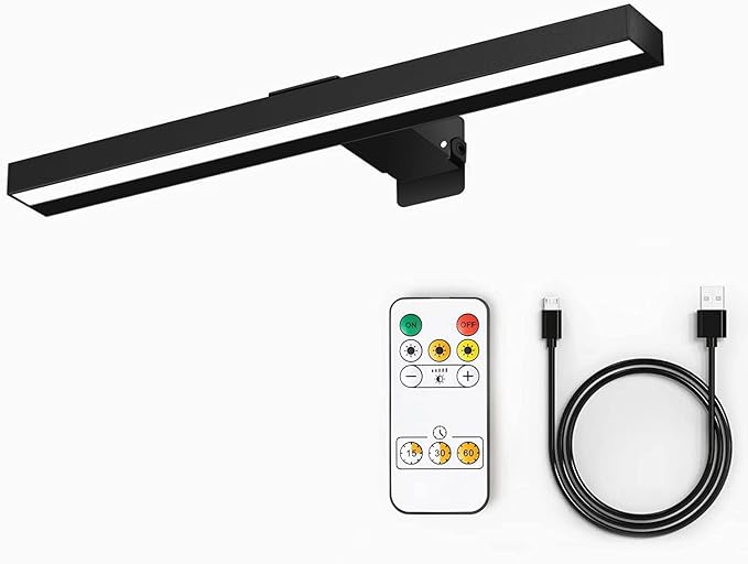 MIOBLUE Cordless Picture Lights with Remote, 16in Metal Battery Operated Picture Light,Rechargeable Display Lamp with 3 Lighting Modes, Dimmable Dartboard Light with Timer for Frame Wall Portrait Art