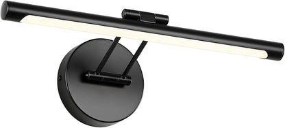 JUSHENG Dimmable Picture Lights Hardwired LED Painting Light Black Gallery Wall Light Art Lighting for Portrait Artwork Canvas 15.74 inch 7W 110V AC