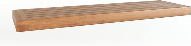 AquaTeak 30" Moa Teak Floating Wall Shelf - 30 Inch