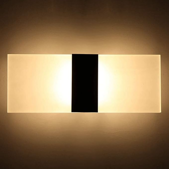 CHICIRIS LED Wall Mounted Sconce Light, Acrylic Indoor Decorative Lamp, Simple for for Bedside Hallway Bathroom Shop Bar Cafe 85-265V(#10)