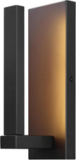 Globe Electric 60000128 10W Integrated LED Outdoor Wall Sconce, Bronze Finish, Modern Rectangle Frame, 650 Lumens, 2700K Warm White, Weather-Resistant, 12-Inch Height