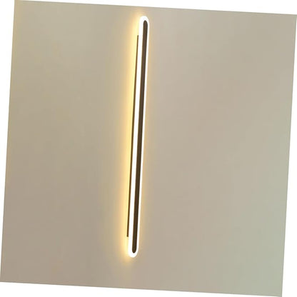 Minimalist Black Frame LED Wall Light Warm Glow Modern Bedside Lamp for Bedroom Living Staircase Backdrop Decorative Indoor Wall Sconce