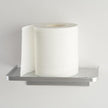 Acrylic Floating Wall Shelves - Small Stick-on Wall Mounted Phone Shelf Holder Wipes Rack Smart Speaker Shelf for Bathroom,Kitchen,Toilet,Bedroom,Office - Sliver