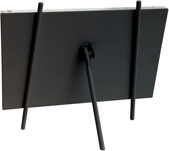 Isaac Jacobs 4x6 Black Magnetic Acrylic Metal Easel Frame (4x6 Horizontal) (Black)