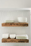 Modern Timber Craft Reclaimed Wood Floating Wall Shelf | Solid Rustic American Barnwood, Floating Shelf Brackets | 2.75