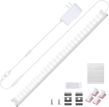 Under Cabinet Lighting 15 inch, Bright Under Desk Light with Memory Function, Dimmable Under Counter Lights for Kitchen, Closet and Workbench, LED Sink Light, Cool White 6500K