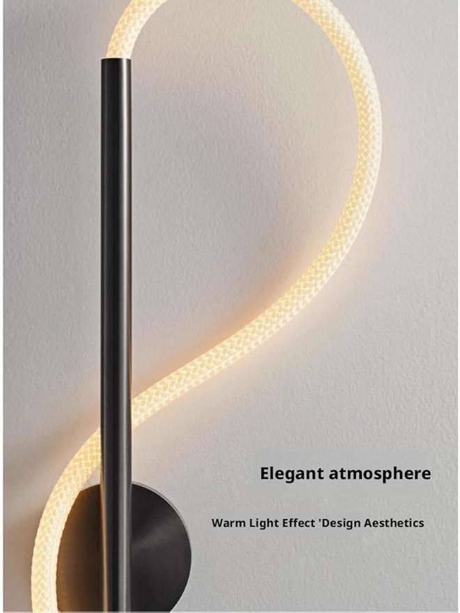 Luxury Minimalist Wall Sconce - Dimmable 3-Color Changing Designer Light for Dining Room, Bedroom, Living Room & Hallway