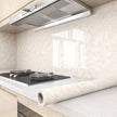 Yancorp 32.8ft Cream White Contact Paper Removable Wallpaper Peel and Stick Countertops Waterproof Marble Wallpaper Self-Adhesive Peel and Stick Backsplash for Cabinets Kitchen