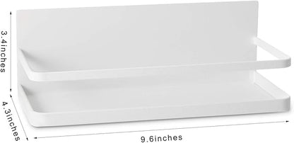 Magnetic Spice Rack Single Tier Refrigerator spice organizer Shelf, Easy to Install The Side of the Refrigerator