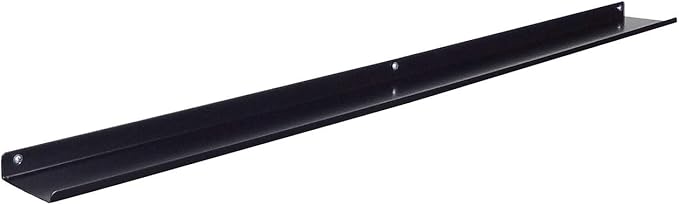 Floating Ledge, Photo Shelf, Art Ledge - Very Durable and Made in The USA (Black, 33")