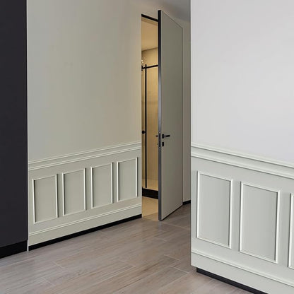 Melkus Peel and Stick Wall Molding Kit, 3 Sets 16"x24" Precut Wainscoting Panels, Self Adhesive Molding Trims for Interior Wall Décor