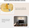 1 Pack Battery Operated Wall Sconce Detachable 360°Rotate, Wireless Wall Light 3000-6500K Dimmable, 10000mAh Rechargeable Wall Lamp for Bedroom, Living Room，28.3 Inch Gold