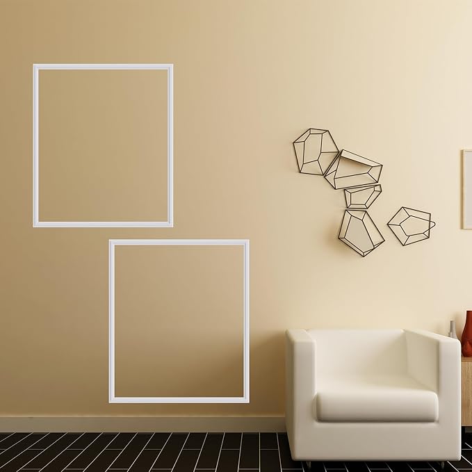 3 PCS Premade Wainscoting Panels Peel and Stick Accent Wall Panels for Interior Wall Decor Easy DIY Build and Batten Chair Rail & Picture Frame Door Decor(24 x 28 in)