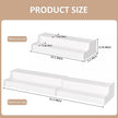 Expandable Spice Rack Cabinet Organizer 2 Tier, White Kitchen Counter Display Shelf, Seasoning Organizer for Cabinet, Moisture Resistant