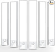 Under Cabinet Motion Sensor Lighting: 8 Inch Dimmable Rechargeable Lights Indoor - Battery Operated Lights - Undercabinet Closet Light Magnetic Led Light for Kitchen Home Bathroom Counter 6 Pack