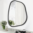 Black Asymmetrical Wall Mirror Large 20