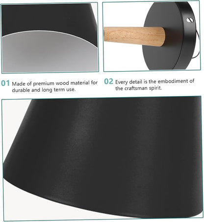 Garneck Chic Modern Wall Light Indoor Wall Lamp Simple Sconce for Bedroom Corridor Living Room Easy to Install Black Nordic Style Decorative Fixture