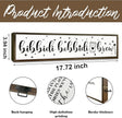 Cute Coffee Decoration, Country Farmhouse Wooden Box Sign, Rustic Wood Hanging Signs, Perfect for Home, Kitchen, Cafe, Bar or Coffee Corner Decor, Bibbidi Bobbidi Brew Sign 17.8x4x1.2 inches