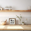 Olive You Box Sign - Funny Wooden Desk, Shelf Decor for Home, Farmhouse Kitchen Bar, Cute Kitchen Decor for Shelf, Home Bar Decoration