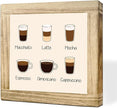Coffee Bar Decor Sign Rustic Vintage Hanging Wall Art Decor Signs Handmade Wooden Coffees Plaque Coffee Sign for Bar Farmhouse Station Home Kitchen Office Ideal Gift for Coffees Lovers 5.9x5.9 inches