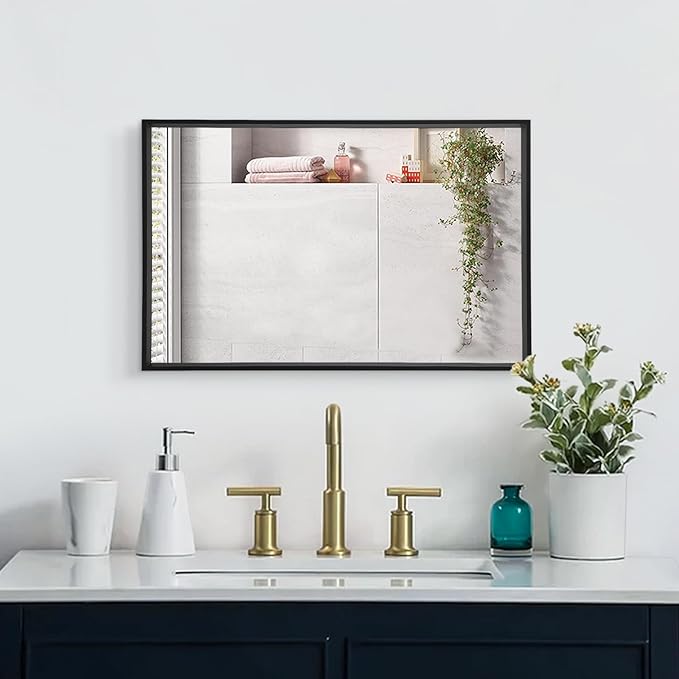 AAZZKANG Black Framed Mirror Large 26