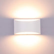 Lightess Modern LED Wall Sconce Light Dimmable 12W Up Down Wall Light for Bedroom Living Room, Warm White