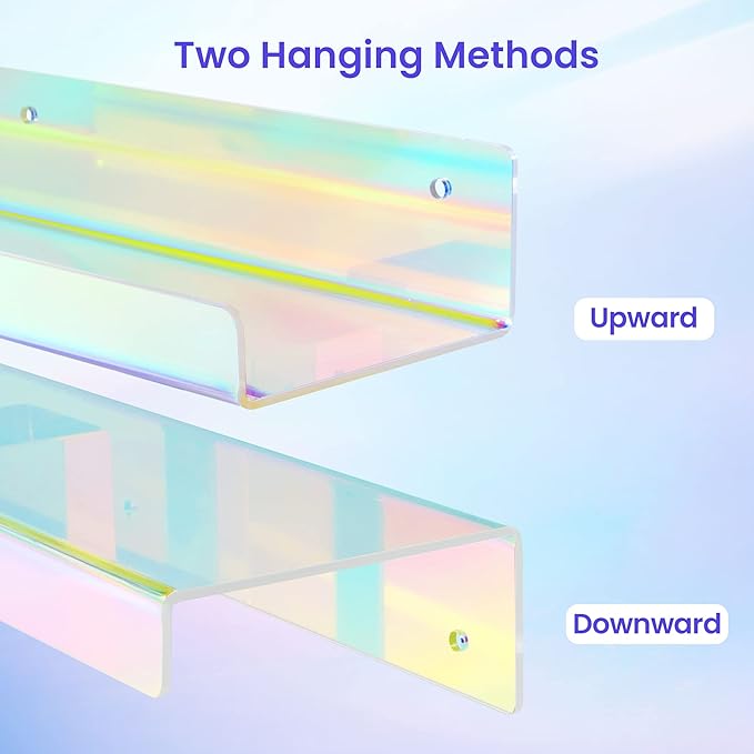 upsimples Acrylic Shelves for Wall Decor, 15