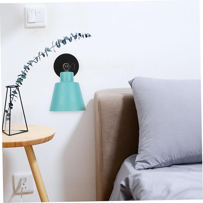 Nordic Modern Wall Light Fixture Simple Hanging Corridor Lamp for Indoor Bedroom Durable Wood and Metal Material Easy to Install Compact Wall Sconce Elegant Minimalist Design